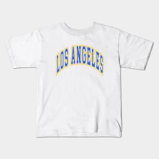 Los Angeles - Block Arch - White Blue/Gold Kids T-Shirt